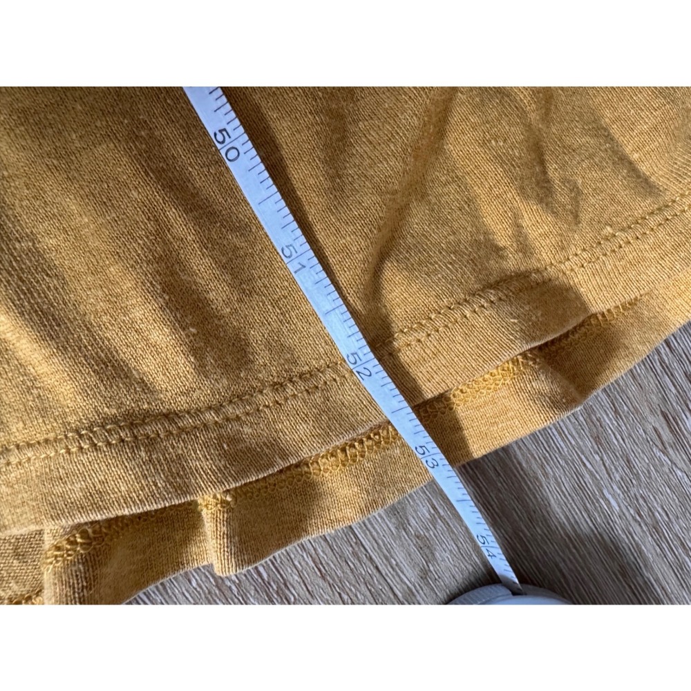 Outerknown Mustard Yellow Sleeveless Crew Neck Maxi Dress Size M/L - Picture 5 of 7